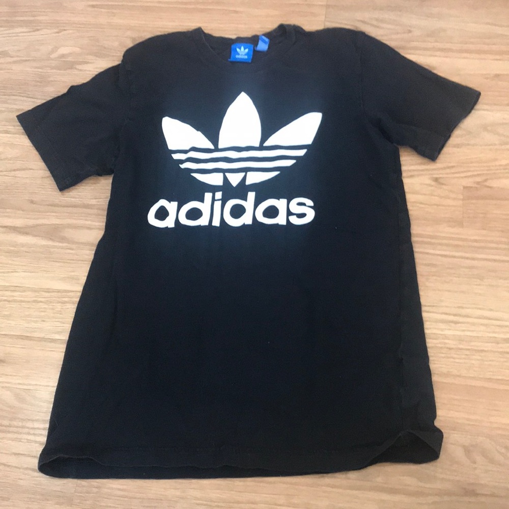 Adidas t-shirt tee black size S